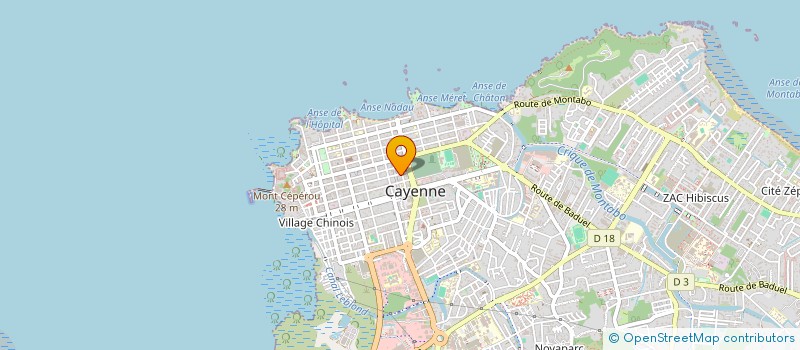 localisation de l'entreprise RD DISTRIBUTION à CAYENNE