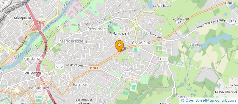 localisation de l'entreprise RD.ELEC à PANAZOL