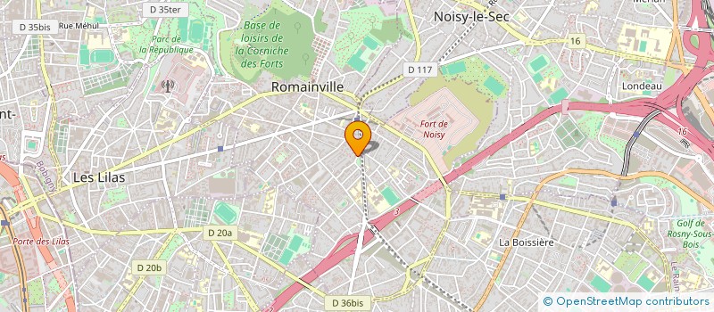 localisation de l'entreprise RD ENTREPRISES à ROMAINVILLE
