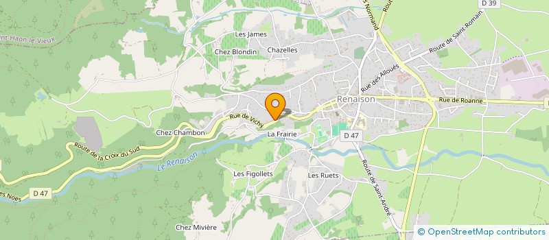 localisation de l'entreprise RD ENVIRONNEMENT  RENAISON