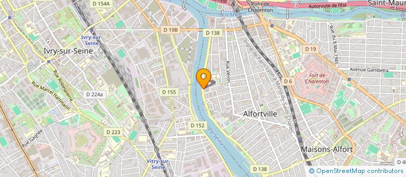 localisation de l'entreprise RD EVENTS à ALFORTVILLE