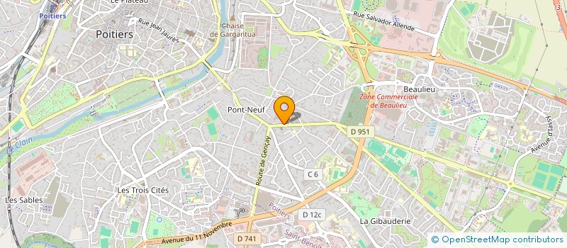 localisation de l'entreprise RD FINANZE  POITIERS