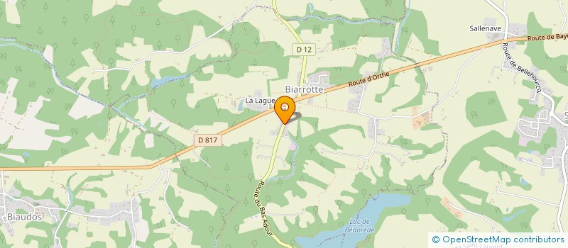 localisation de l'entreprise RD GARAGE CARROSSERIE  BIARROTTE