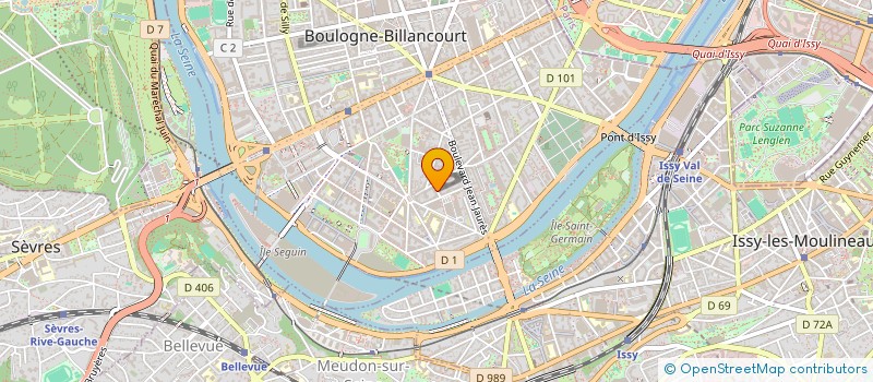 localisation de l'entreprise RD-GESTION à BOULOGNE-BILLANCOURT