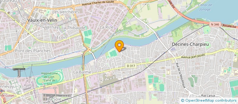 localisation de l'entreprise RD IMMO  DECINES-CHARPIEU