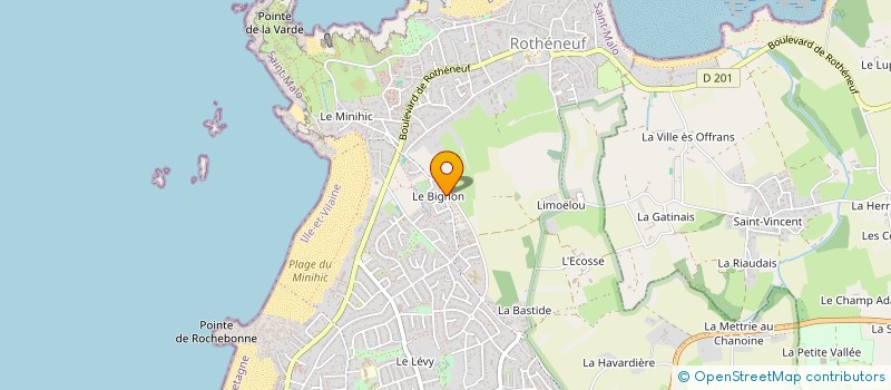 localisation de l'entreprise RD IMMO  SAINT-MALO