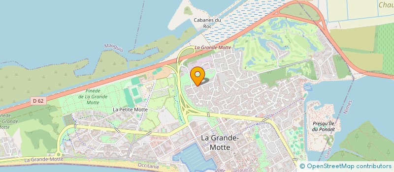 localisation de l'entreprise RD IMMO  LA GRANDE-MOTTE