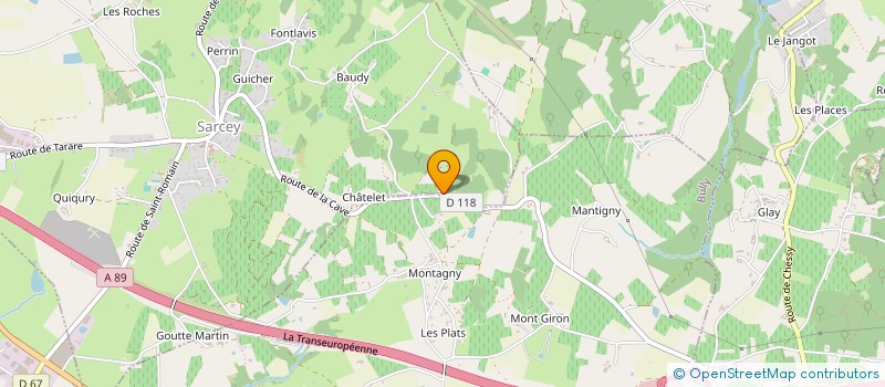 localisation de l'entreprise RD IMMO  SARCEY