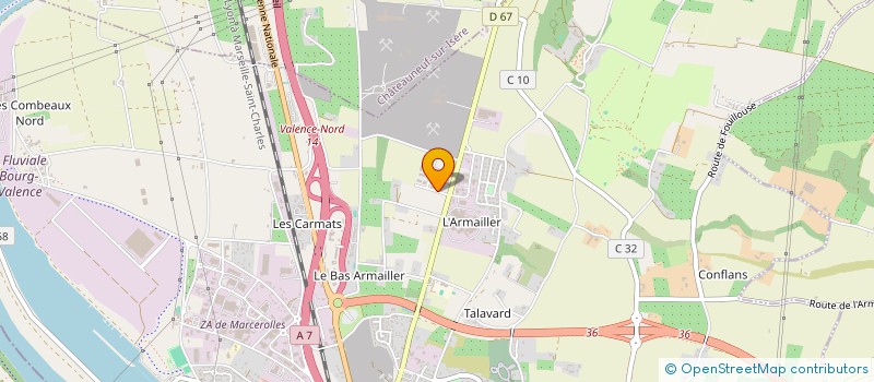 localisation de l'entreprise RD IMMO  BOURG-LES-VALENCE