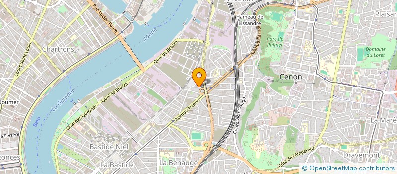 localisation de l'entreprise RD IMMOBILIER  BORDEAUX