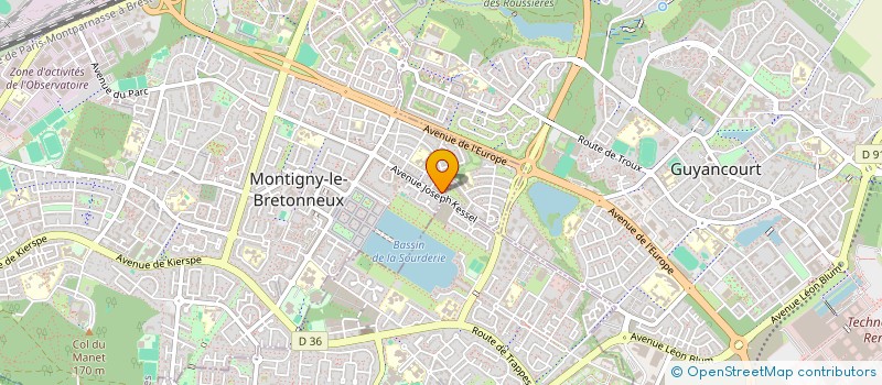 localisation de l'entreprise RD IMMOBILIER  MONTIGNY-LE-BRETONNEUX