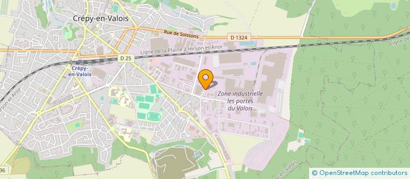 localisation de l'entreprise RD INTERURBAIN OISE 4  CREPY-EN-VALOIS