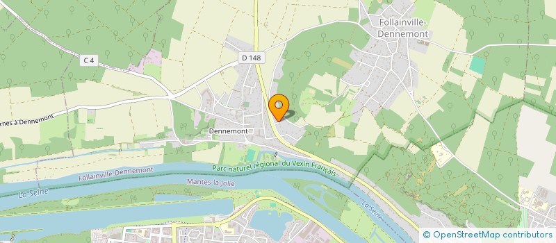 localisation de l'entreprise RD INVEST  FOLLAINVILLE-DENNEMONT