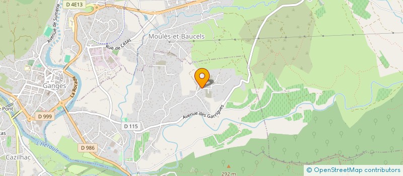 localisation de l'entreprise RD LE VIGAN  LAROQUE