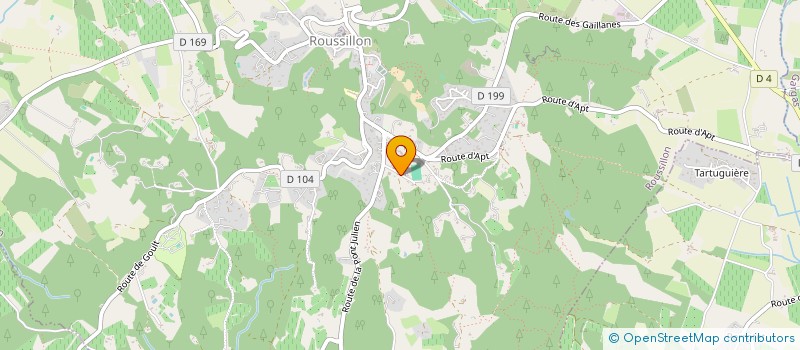 localisation de l'entreprise RD LITERIE  ROUSSILLON