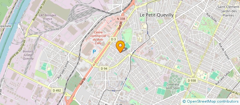 localisation de l'entreprise RD LOCA'BAT  LE GRAND-QUEVILLY