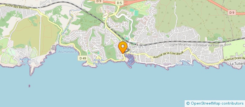 localisation de l'entreprise RD LOCATION  SAUSSET-LES-PINS