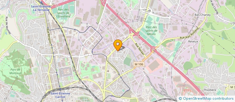 localisation de l'entreprise RD NETTOYAGE à SAINT-ETIENNE