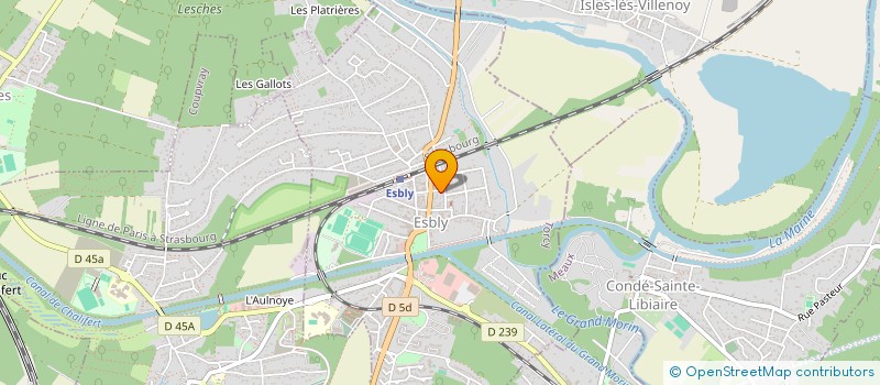 localisation de l'entreprise RD ORTHO à ESBLY