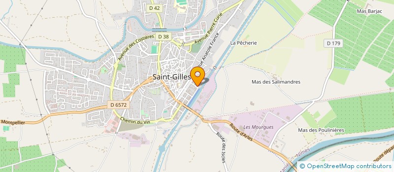 localisation de l'entreprise RD & P  SAINT-GILLES