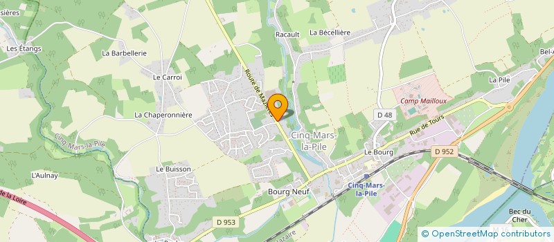 localisation de l'entreprise RD PLOMBERIE  CINQ-MARS-LA-PILE