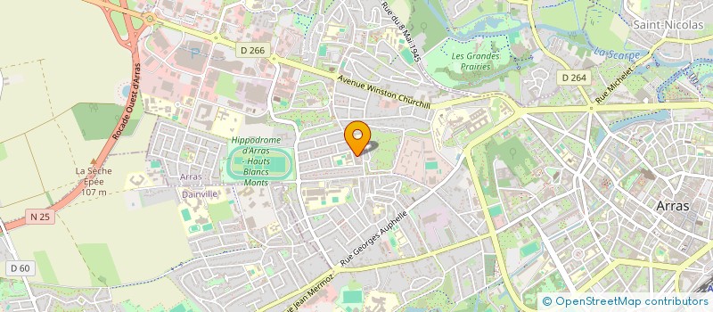 localisation de l'entreprise RD PROD à ARRAS