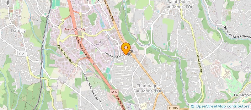 localisation de l'entreprise RD PROMOTION  CHAMPAGNE-AU-MONT-D'OR