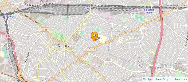 localisation de l'entreprise RD PUBLICITE  DRANCY