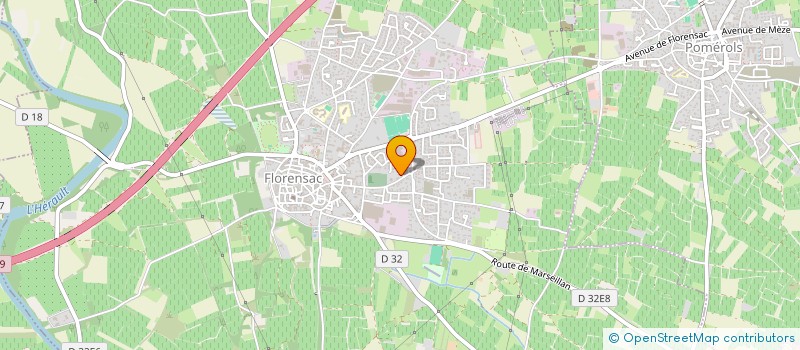 localisation de l'entreprise RD RACING à FLORENSAC