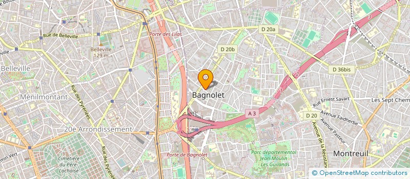 localisation de l'entreprise RD RENOVATION à BAGNOLET