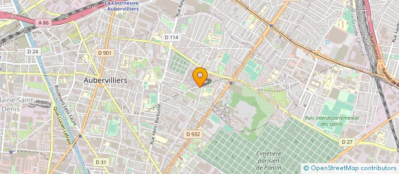localisation de l'entreprise RD SECURITE PRIVEE à AUBERVILLIERS