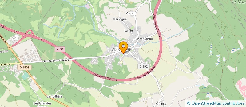 localisation de l'entreprise RD SEMINE GRANULATS à CLARAFOND-ARCINE