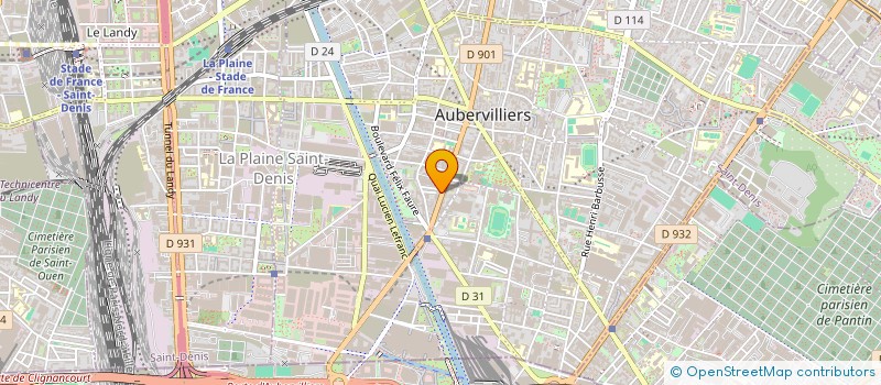 localisation de l'entreprise RD SERRURERIE à AUBERVILLIERS