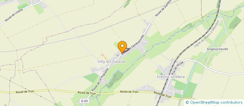 localisation de l'entreprise RD SERVICES à VILLY-LEZ-FALAISE