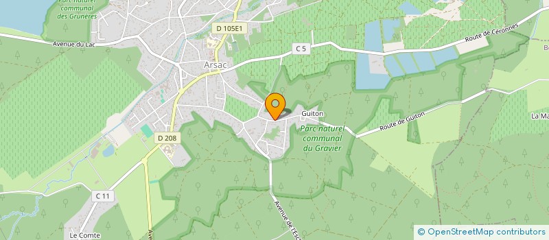 localisation de l'entreprise RD SERVICES à ARSAC