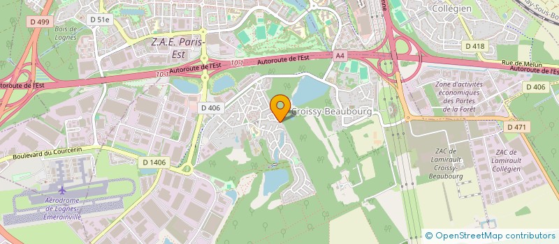 localisation de l'entreprise RD-SI  CROISSY-BEAUBOURG