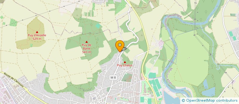 localisation de l'entreprise RD TP  COURNON-D'AUVERGNE