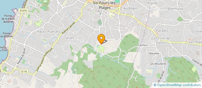 localisation de l'entreprise RD TRAVAUX à SIX-FOURS-LES-PLAGES