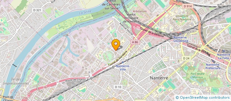 localisation de l'entreprise RD VILLEVAUDE  NANTERRE