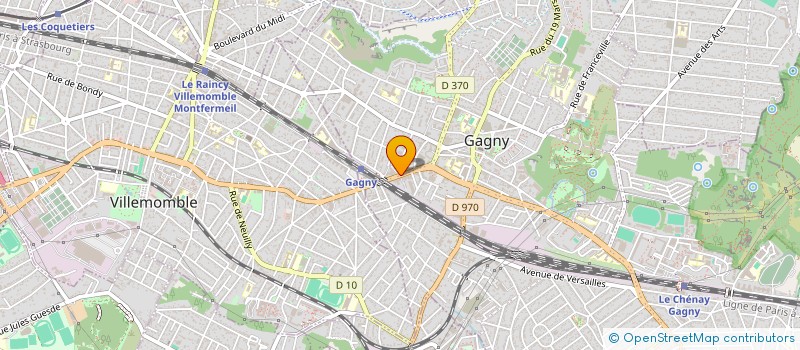 localisation de l'entreprise RDA à GAGNY