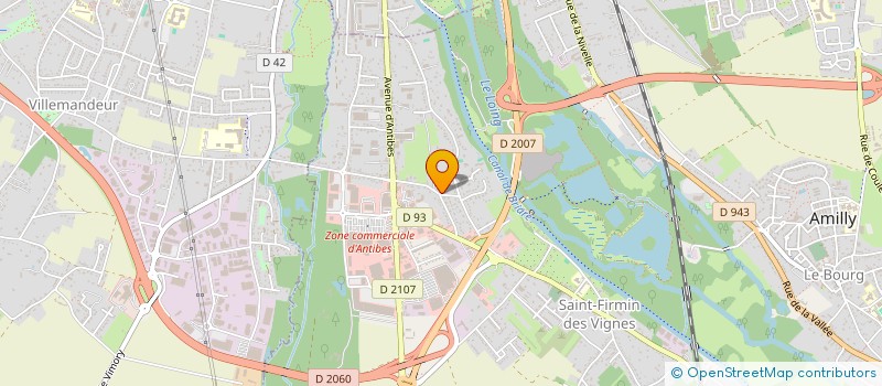 localisation de l'entreprise RDA à AMILLY