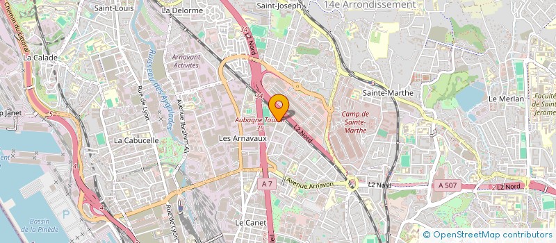 localisation de l'entreprise RDA AUTO SERVICES  MARSEILLE