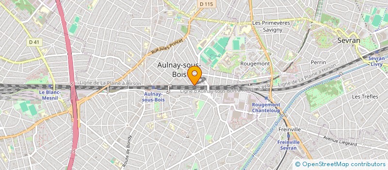 localisation de l'entreprise RDA BATIMENT à AULNAY SOUS BOIS