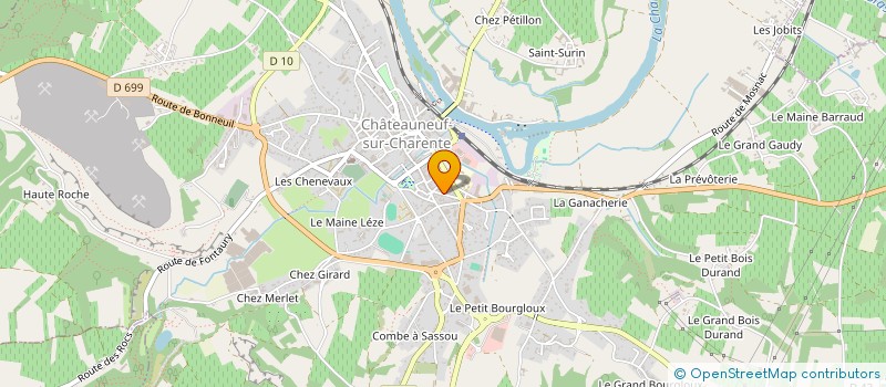 localisation de l'entreprise RDA IMMO  CHATEAUNEUF-SUR-CHARENTE
