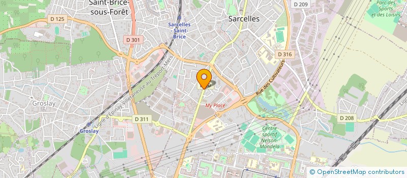 localisation de l'entreprise RDA INVESTISSEMENT à SARCELLES