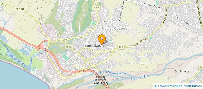 localisation de l'entreprise RDA MENUISERIE BOIS à SAINT-LOUIS