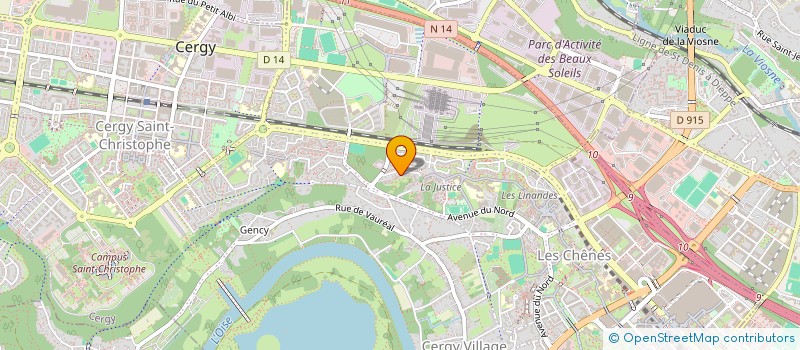 localisation de l'entreprise RDA TELECOM  CERGY