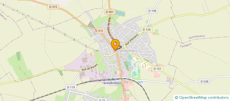 localisation de l'entreprise RDB  GRANDVILLIERS