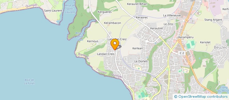 localisation de l'entreprise RDB AVENIR  CONCARNEAU