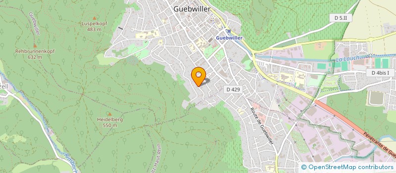 localisation de l'entreprise RDB CHAUFFAGE  GUEBWILLER